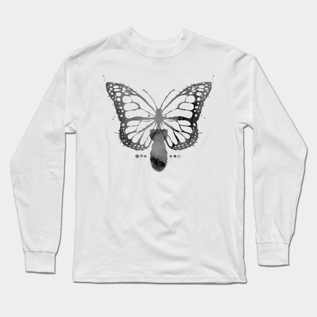 Spaced | Butterfly with a Bomb Long Sleeve T-Shirt by EliseDesigns